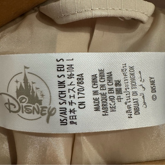Disney‎ Parks Toy Story Buzz Lightyear Star Command Neutral Tan Zip Up Jacket Sm - Picture 8 of 10